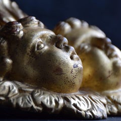 19th Century Gold Gilt Carved Holy Water