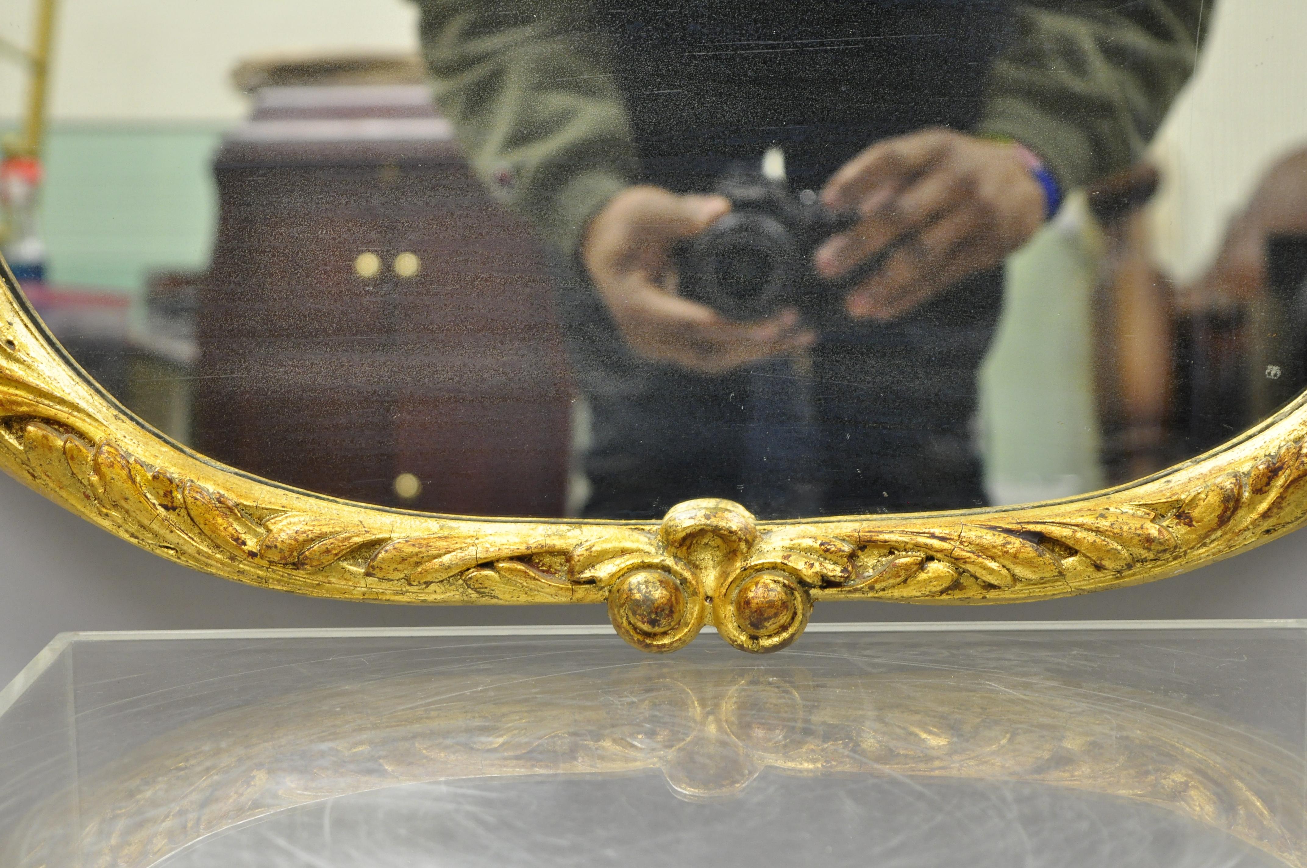 19th Century Gold Gilt Gesso Federal Style Eagle Wall Mirror with Cornucopia 7