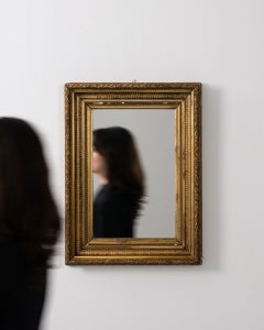 19th Century Gold Gilt Louis XVI Wall Mirror with Wood Frame