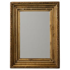 19th Century Gold Gilt Louis XVI Wall Mirror with Wood Frame