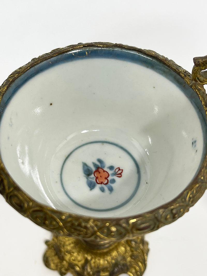 Coppe Imari in oro del XIX secolo montate in bronzo dorato in vendita 3