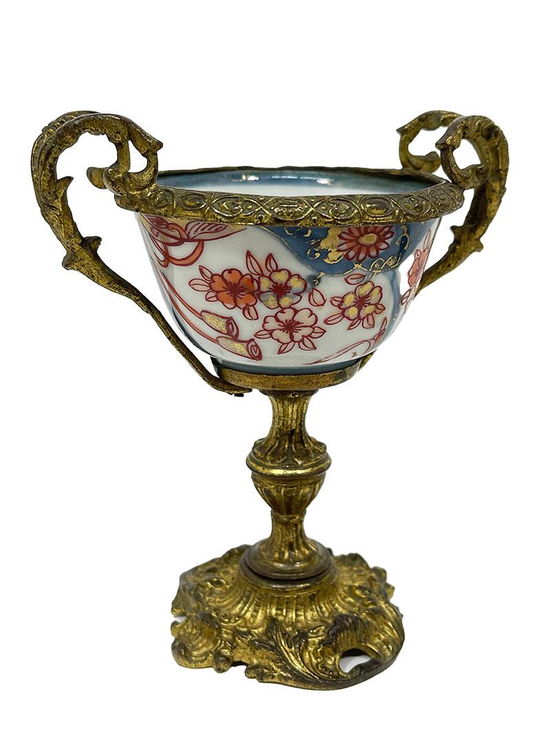 Coppe Imari in oro del XIX secolo montate in bronzo dorato in vendita 5