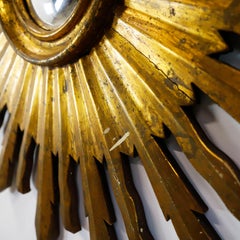 19th Century Gold Leaf Sunburst Mirror