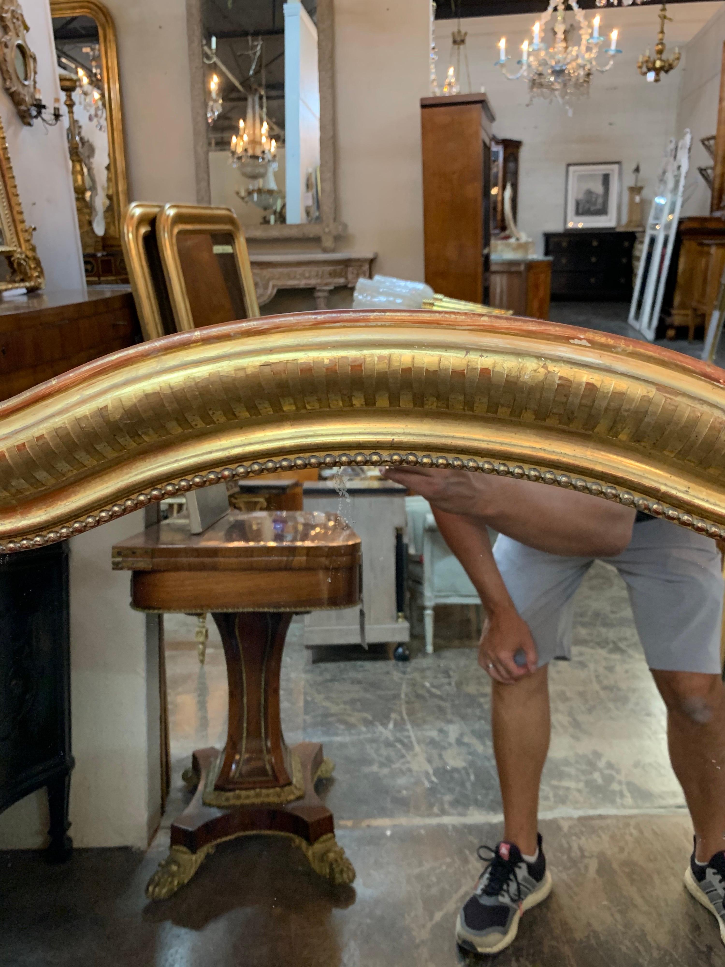 French 19th Century Gold Louis Philippe Mirror