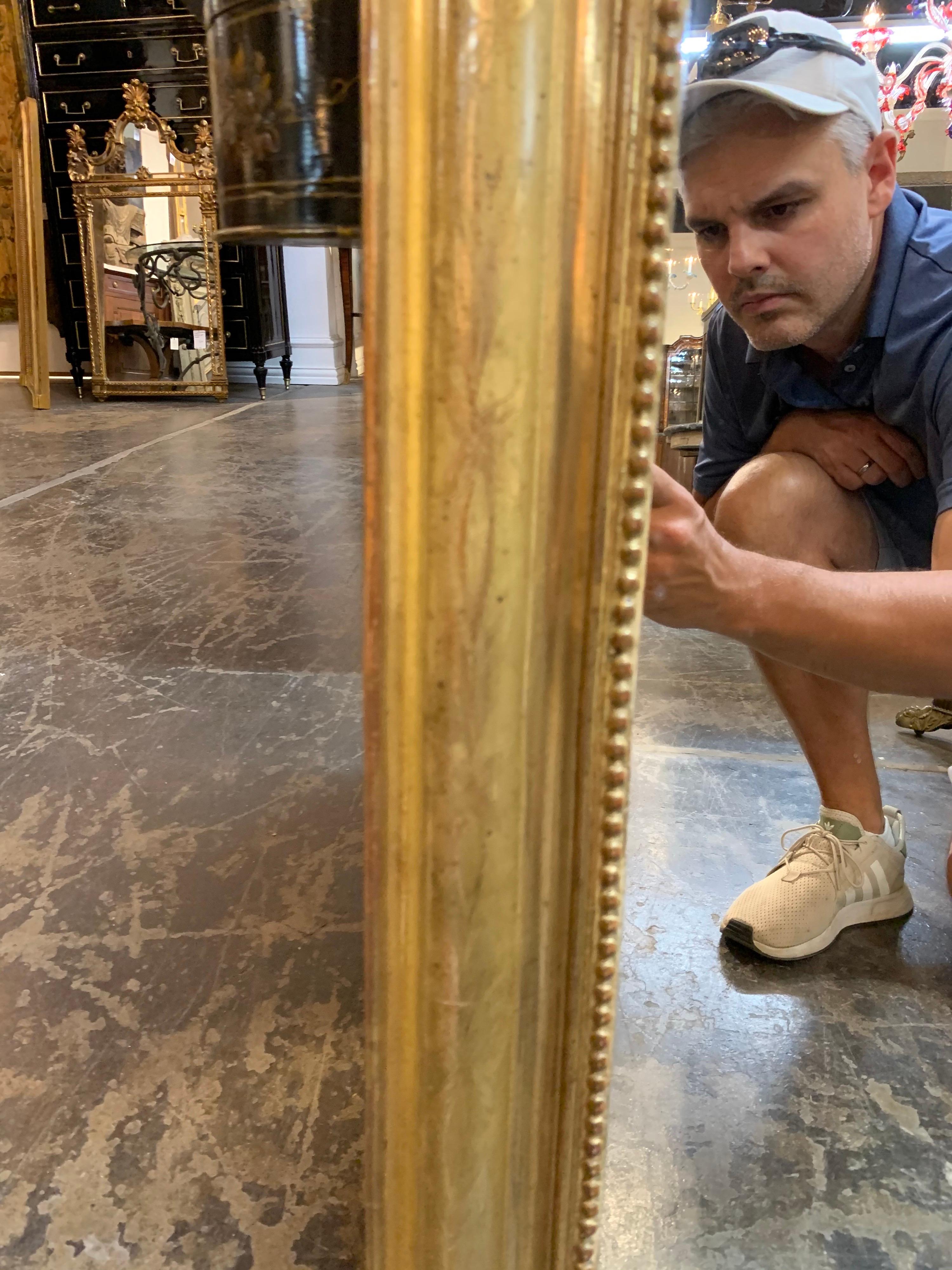 19th Century Gold Louis Philippe Mirror In Good Condition In Dallas, TX