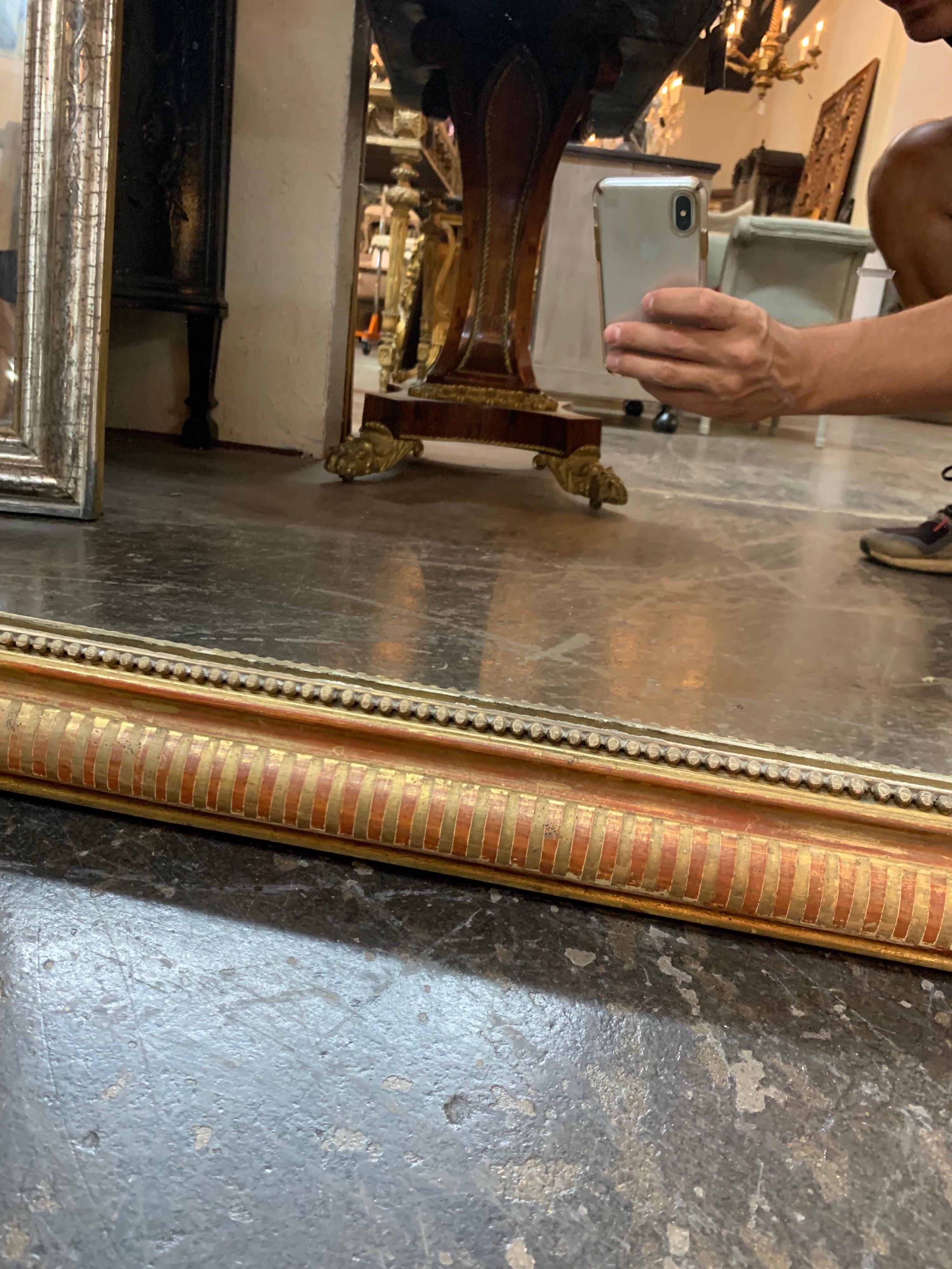 19th Century Gold Louis Philippe Mirror 1