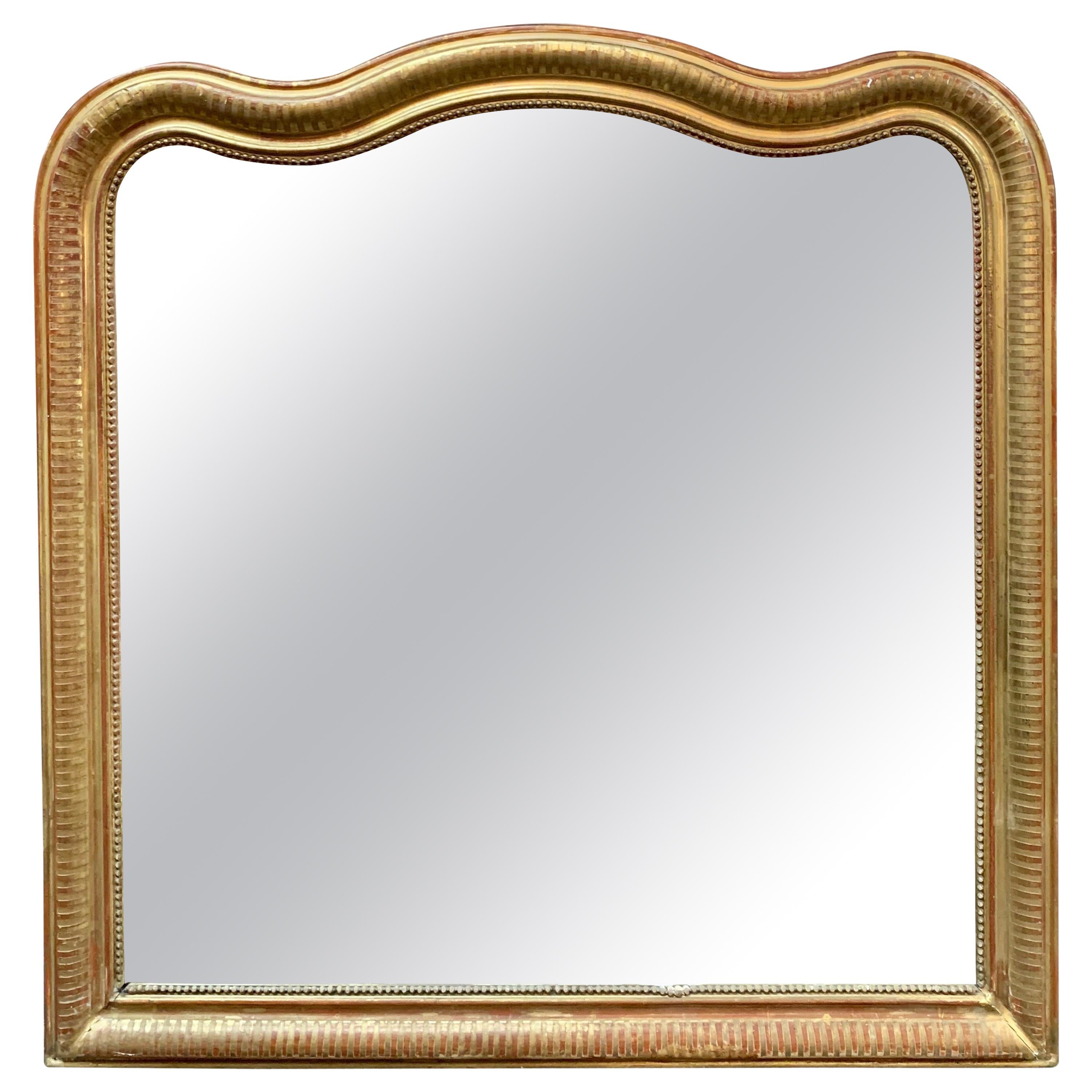 19th Century Gold Louis Philippe Mirror