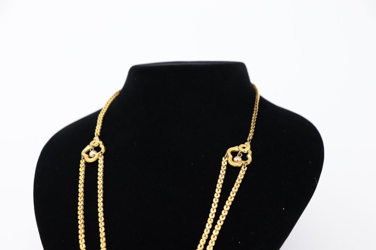 19th Century Gold Necklace with a Large Bourbon Pendant, 1850 For Sale ...