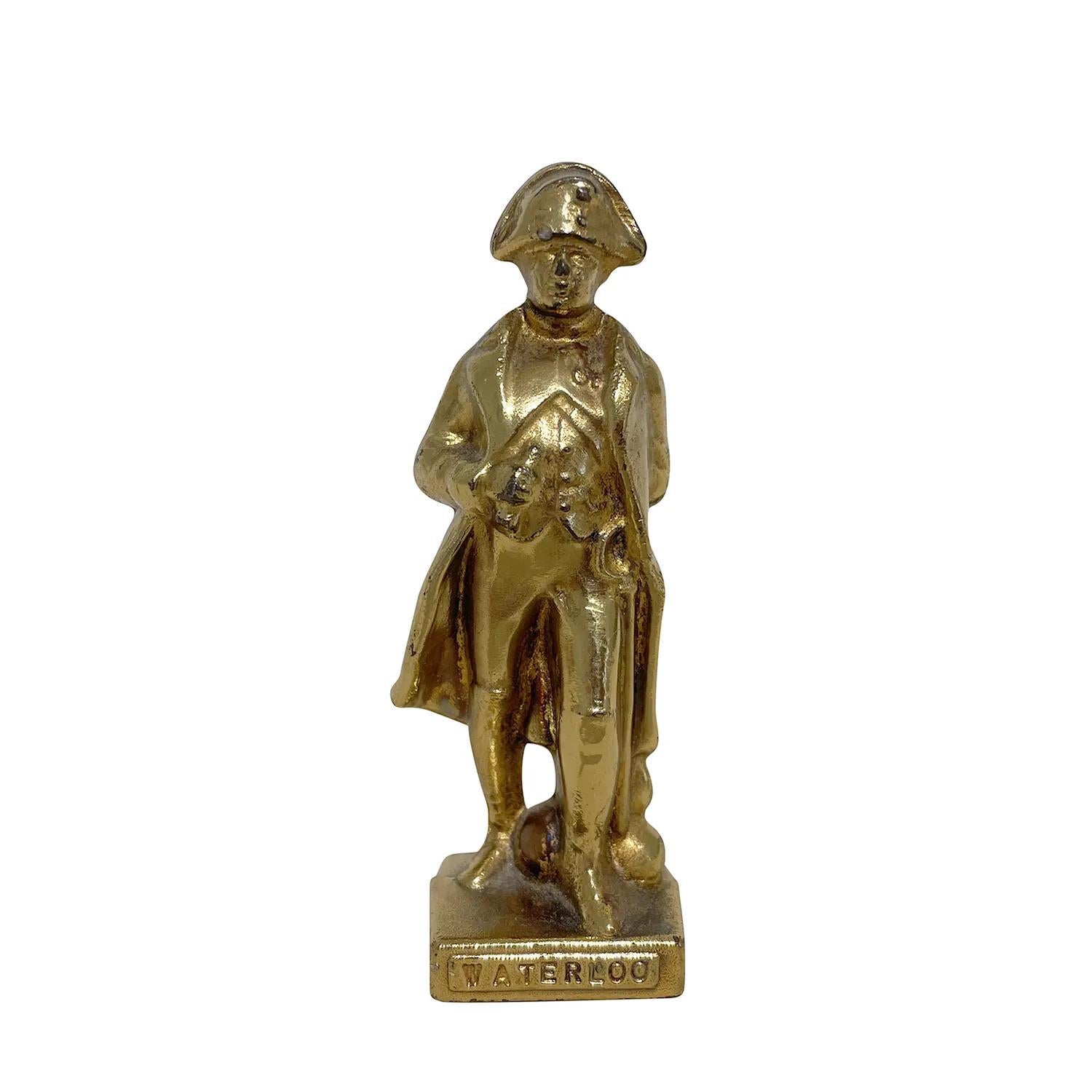 19th Century Gold-Silver French Set of Three Small Bronze Napoleon's Sculpture 1