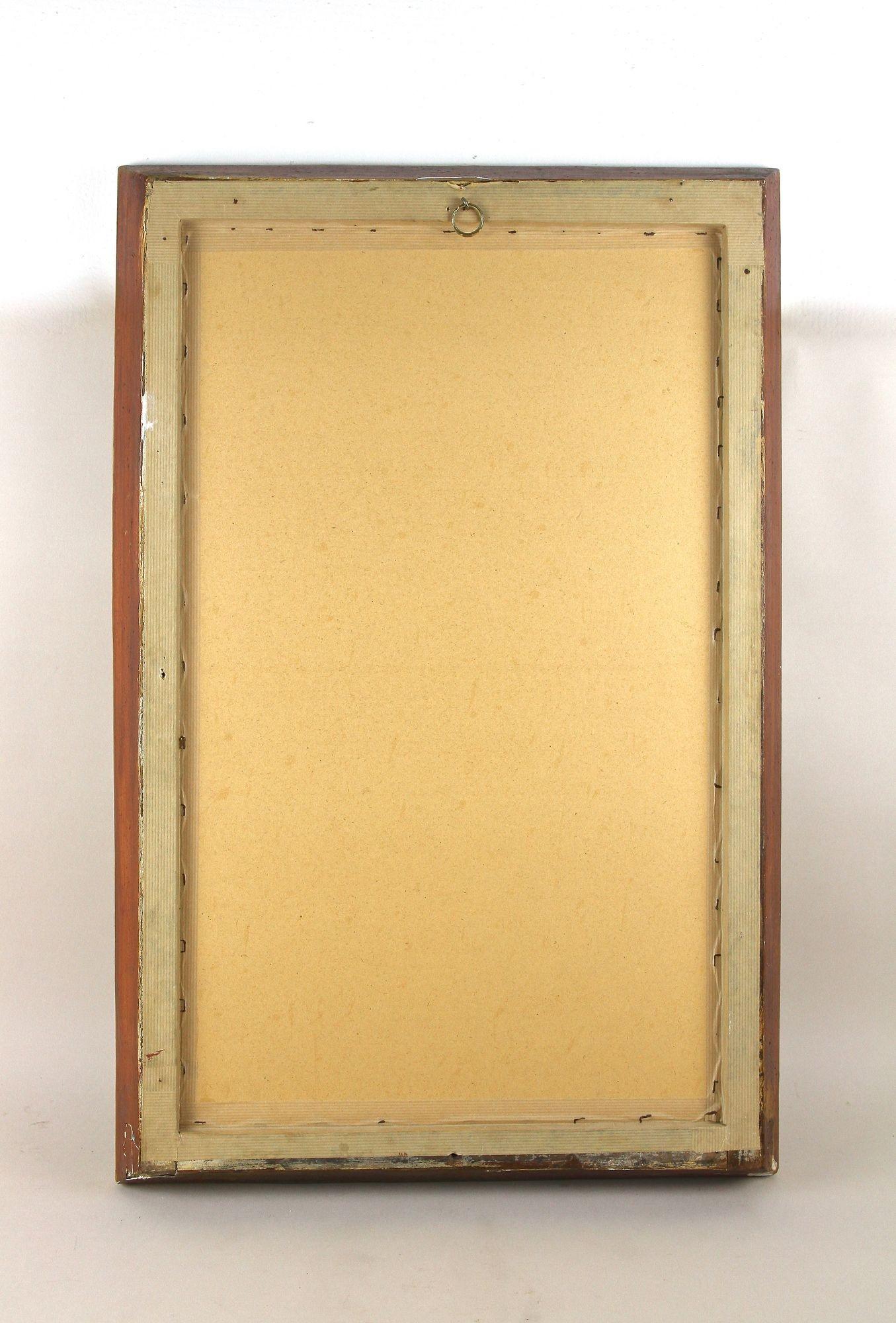 Miroir Biedermeier doré du 19ème siècle avec barres à œil de taureau, Autriche, vers 1830 en vente 10