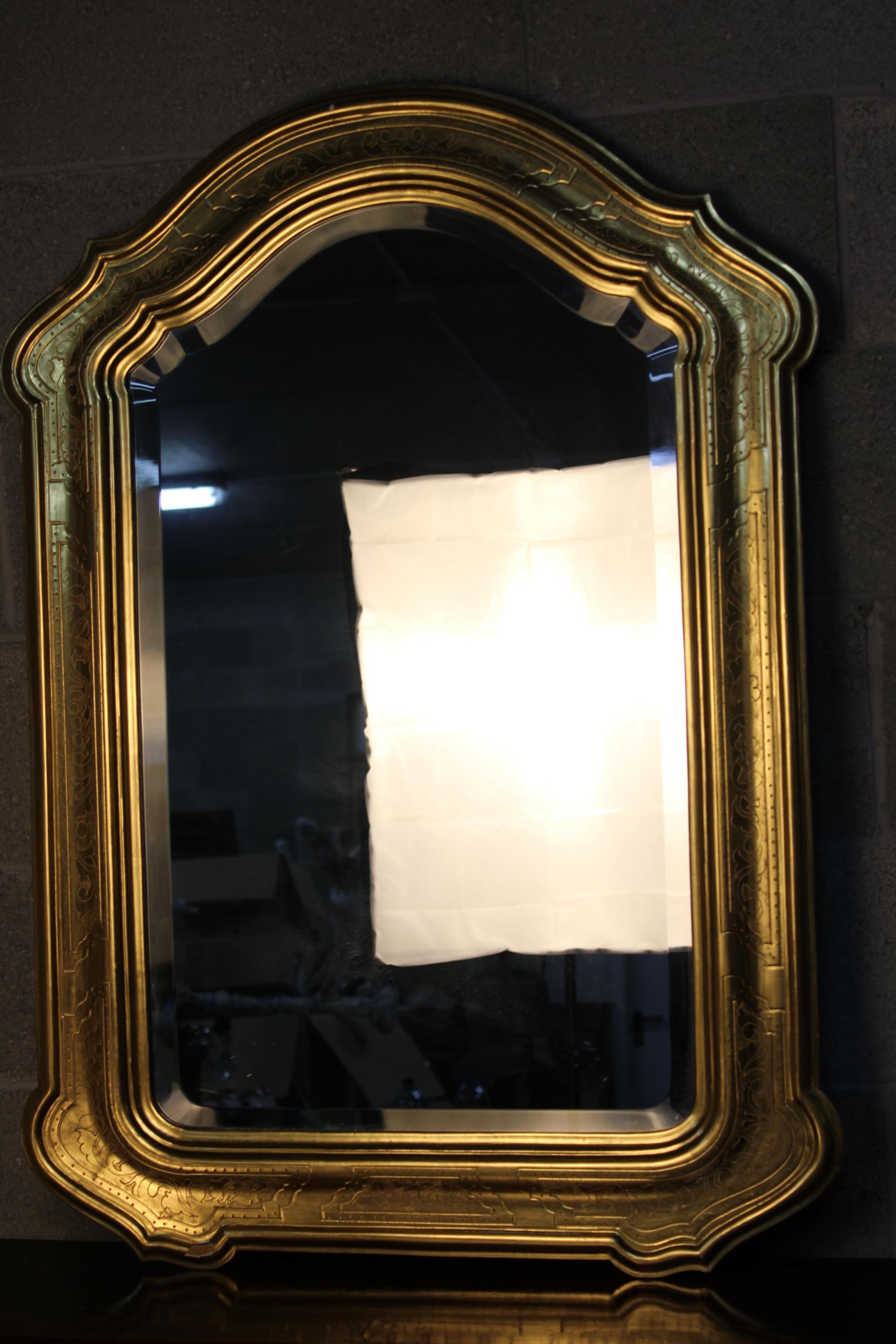 Golden Gilded Antique Italian Wall Mirror 5