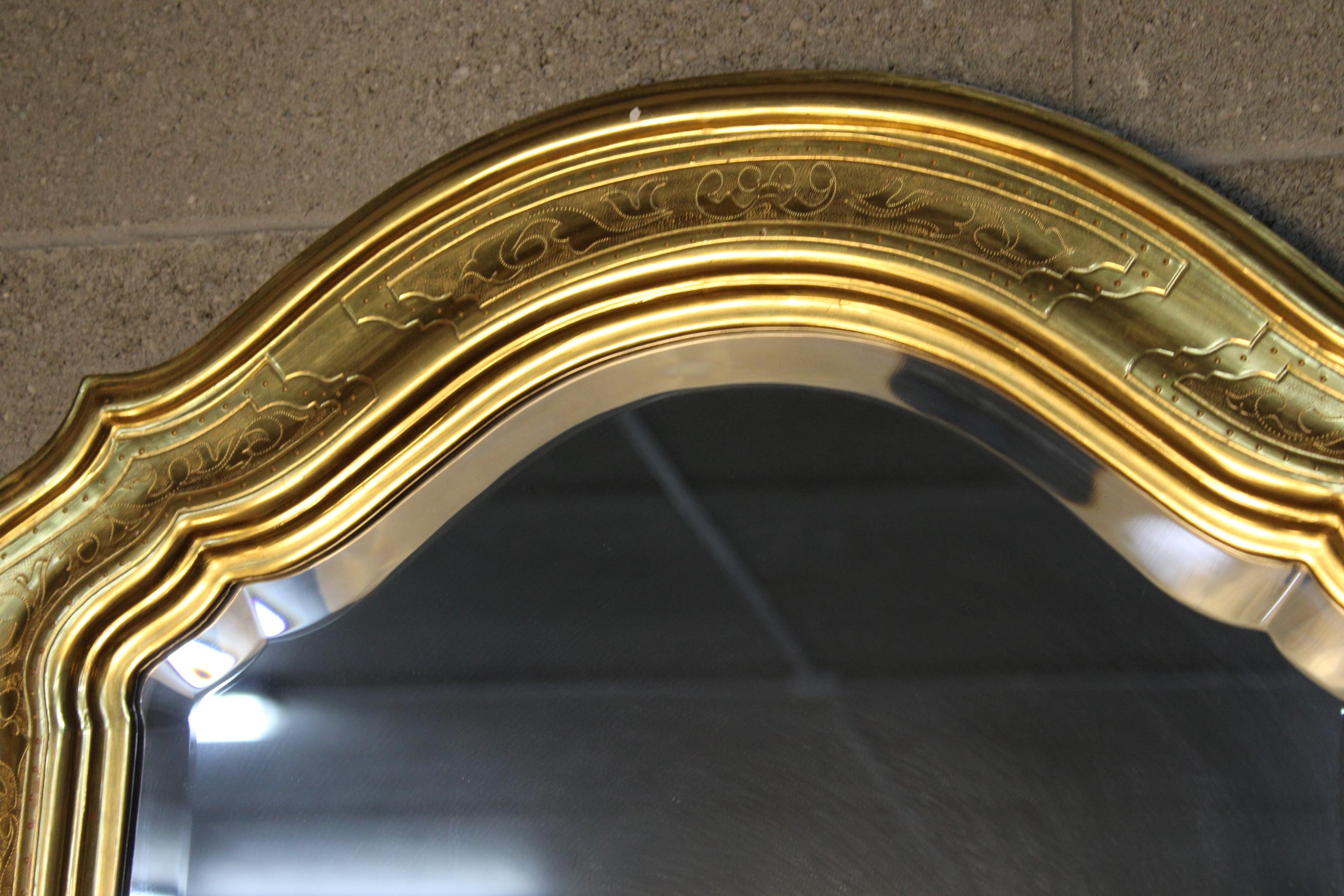 Golden Gilded Antique Italian Wall Mirror 9