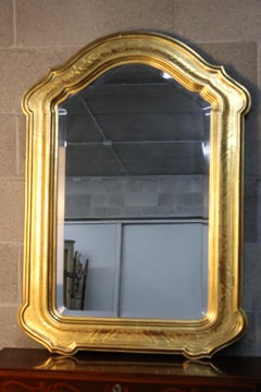 Golden Gilded Antique Italian Wall Mirror