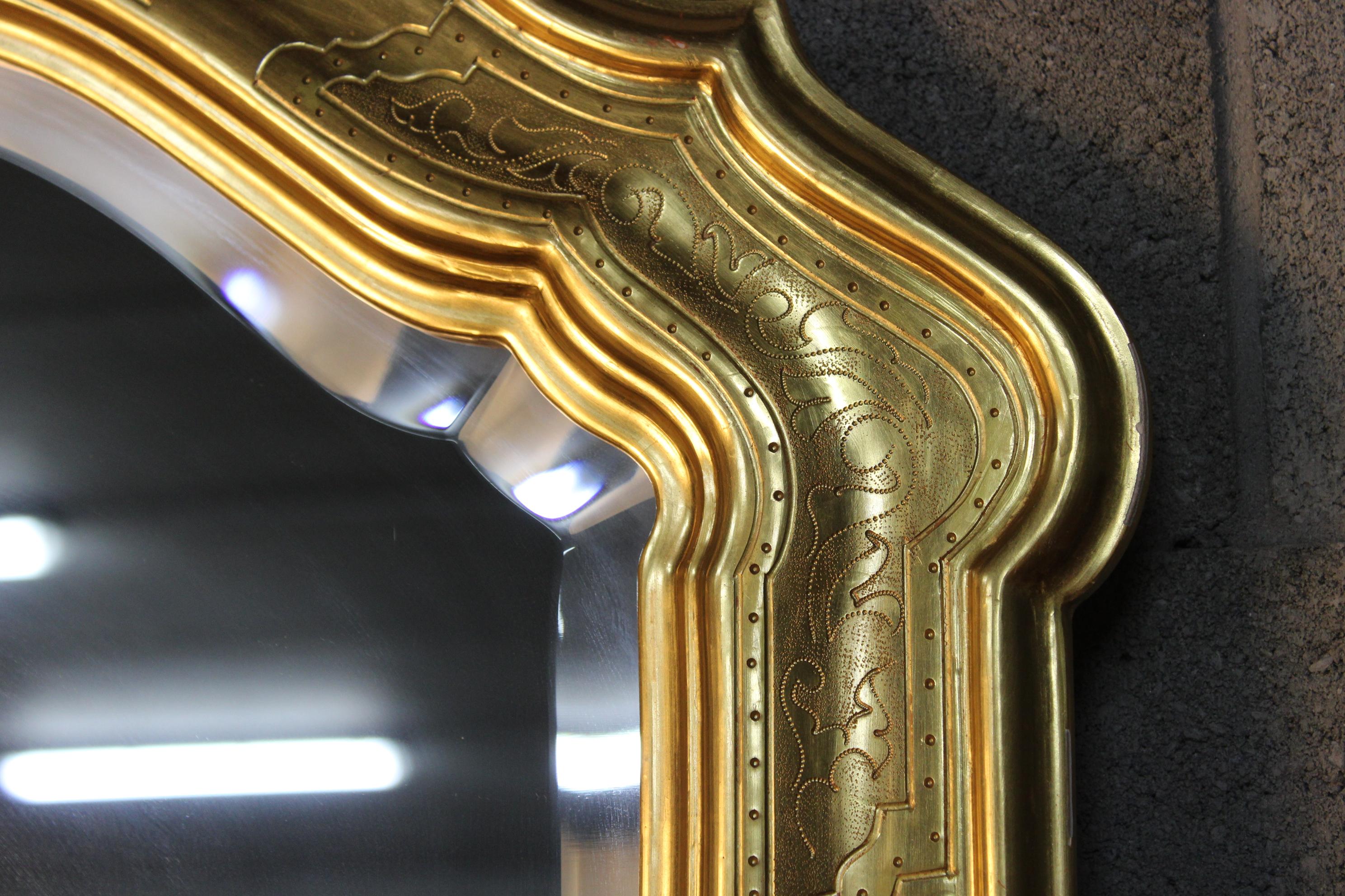 Golden Gilded Antique Italian Wall Mirror 2
