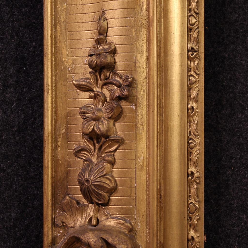 19th Century Golden Wood and Plaster French Frame, 1880s 5