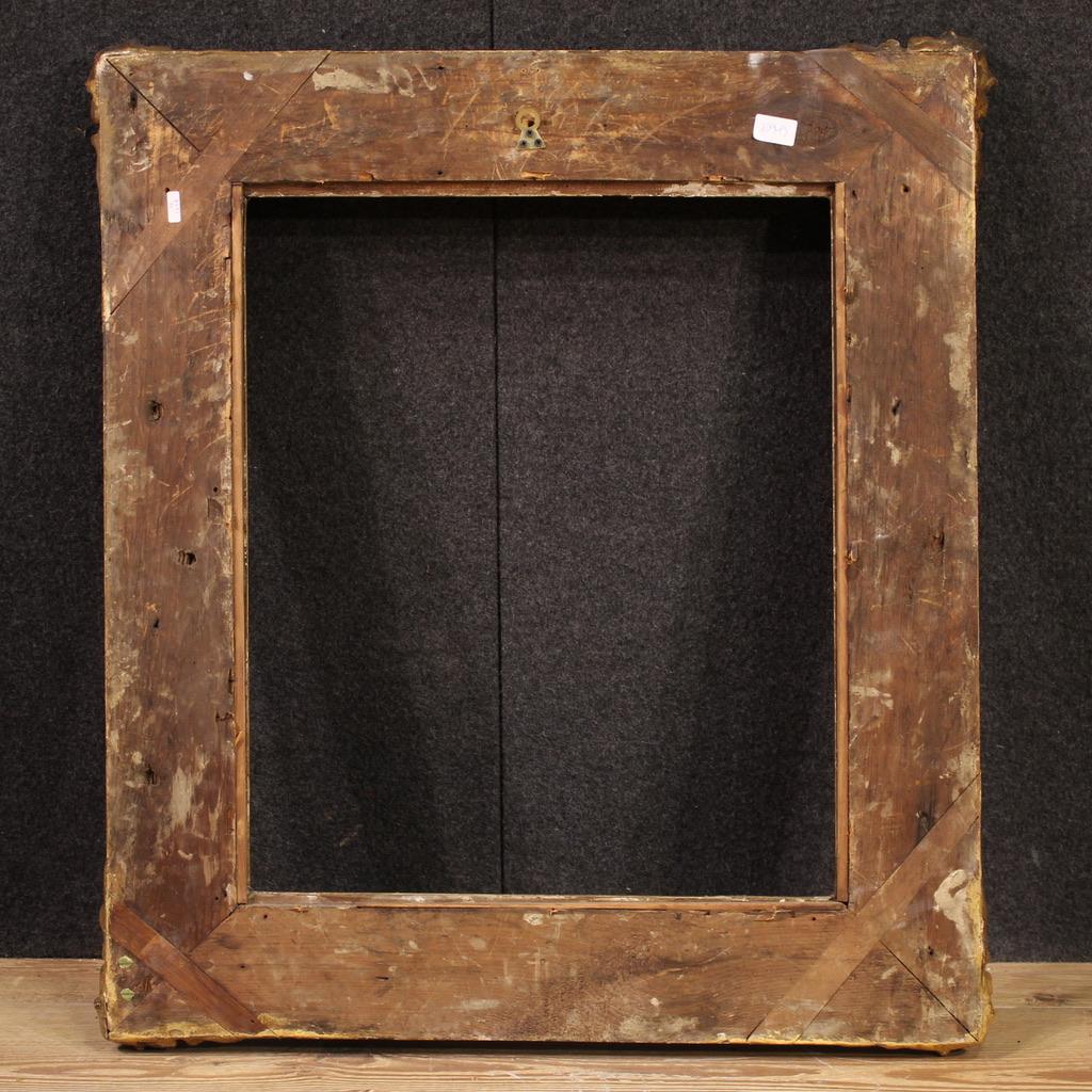 19th Century Golden Wood and Plaster French Frame, 1880s 2