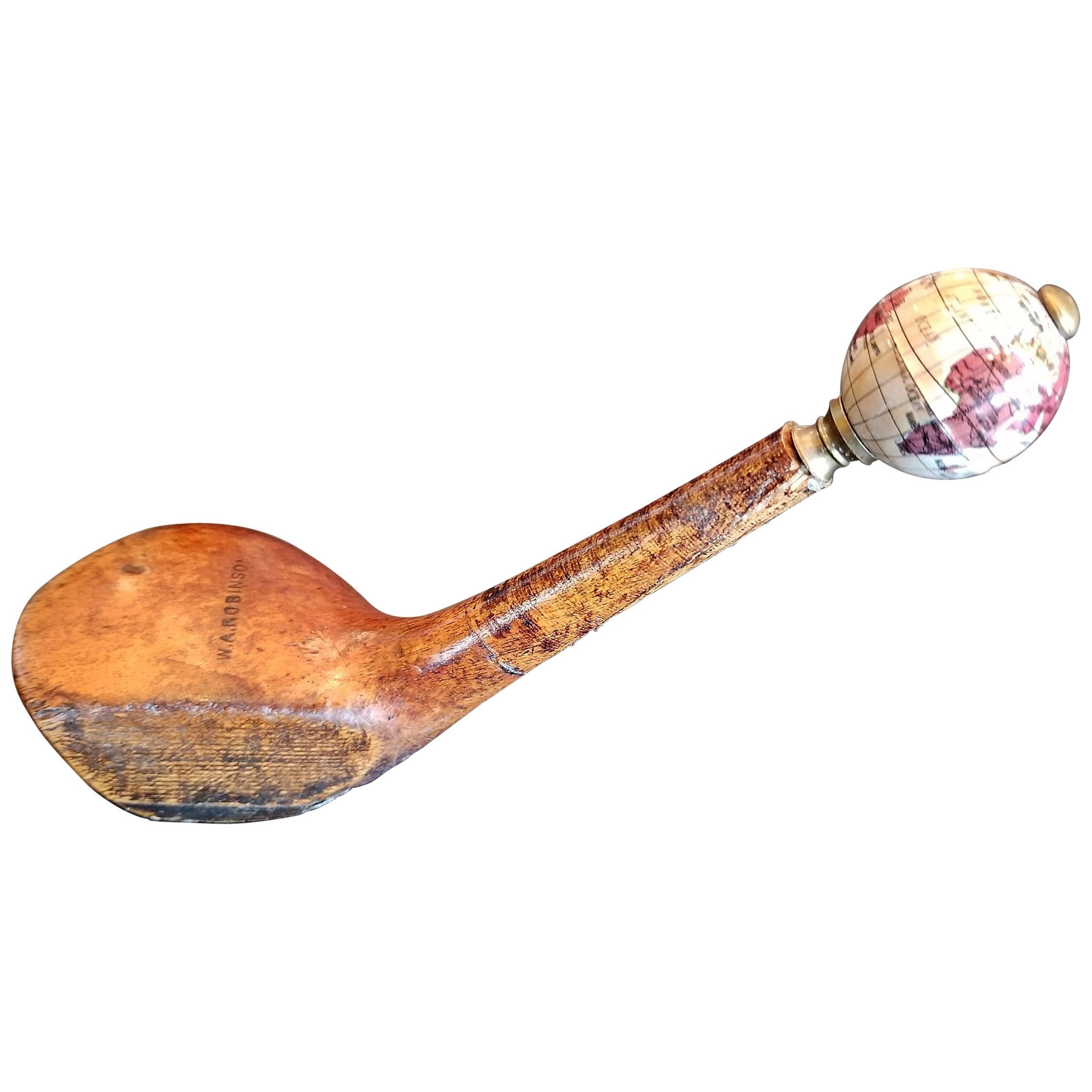 19th Century Golf Driver Head Paperweight