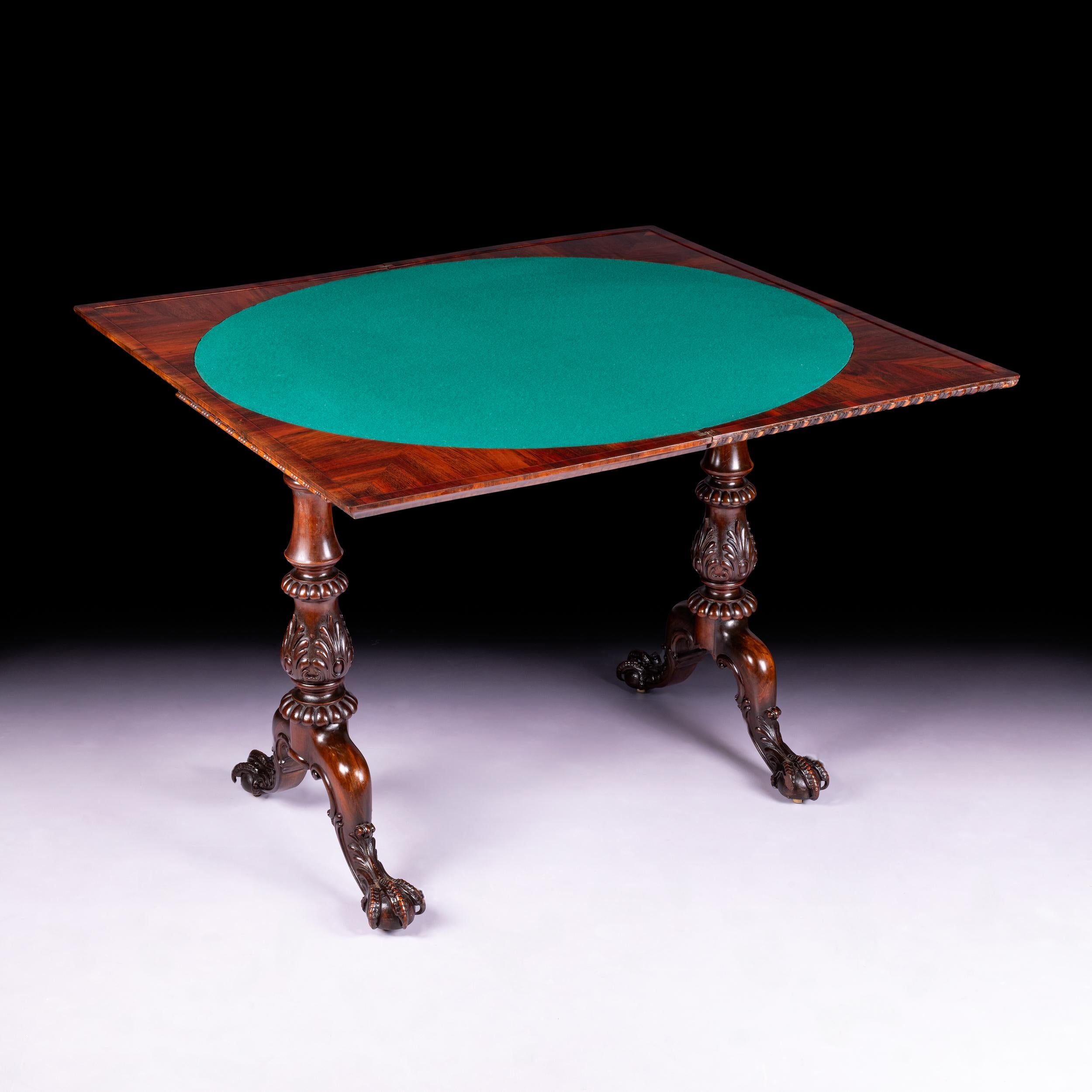 Table de jeu / table à cartes Gonzalo Alves du 19ème siècle par Gillows Of Lancaster en vente 2