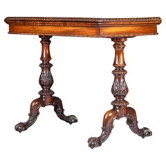 Antique 19th Century Gonzalo Alves Games / Card Table By Gillows Of Lancaster