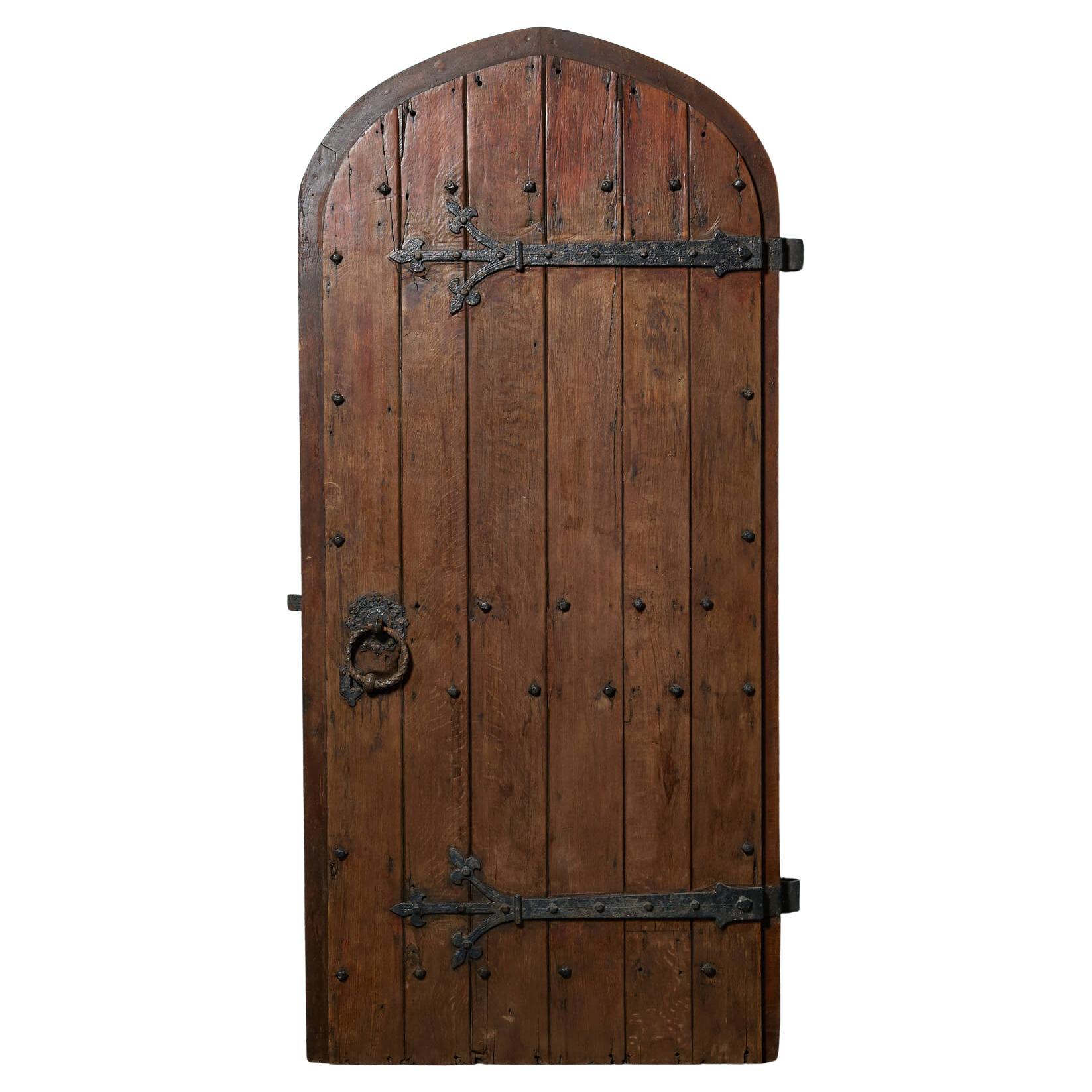 19th Century Gothic Arched Door