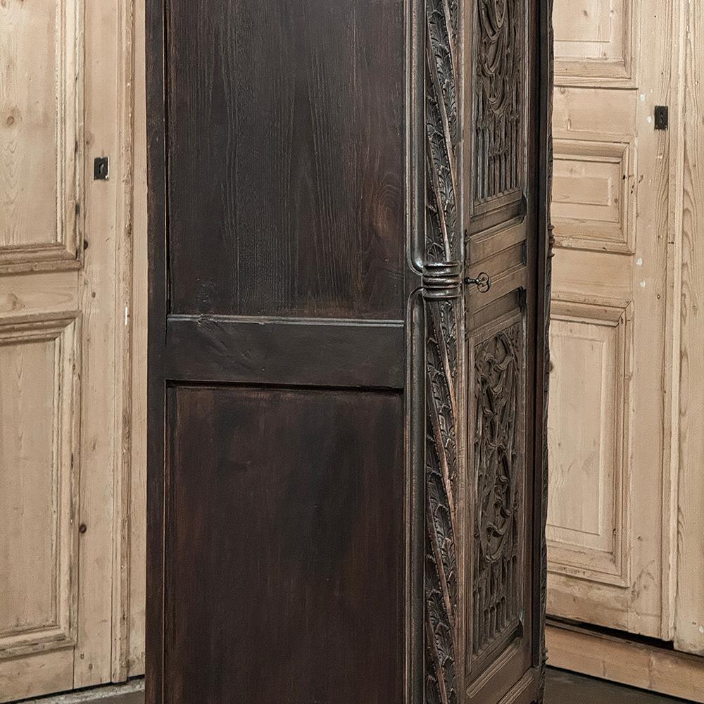 19th Century Gothic Bonnetiere ~ Petite Armoire 5