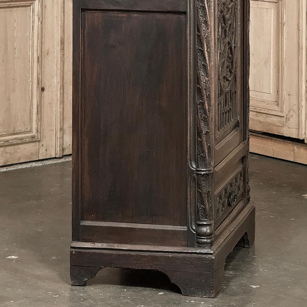 19th Century Gothic Bonnetiere ~ Petite Armoire 6