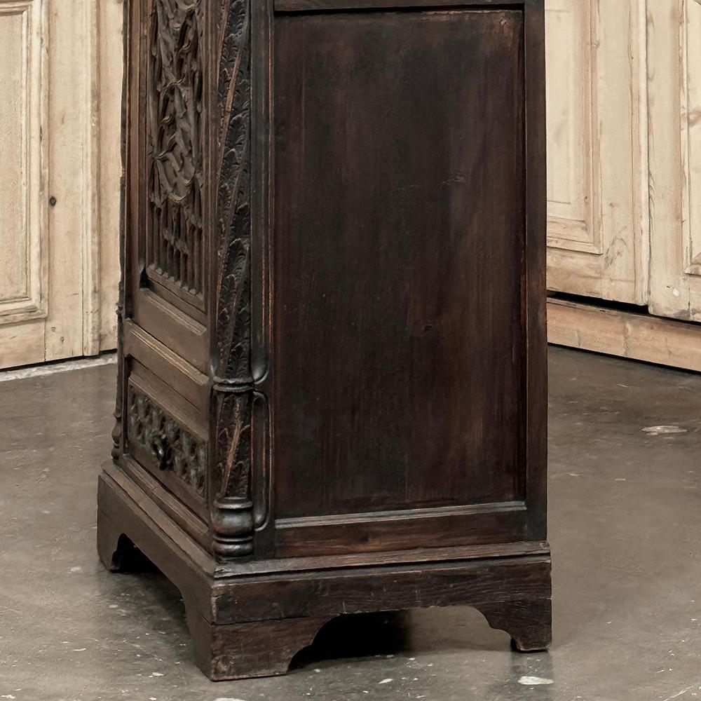 19th Century Gothic Bonnetiere ~ Petite Armoire 9