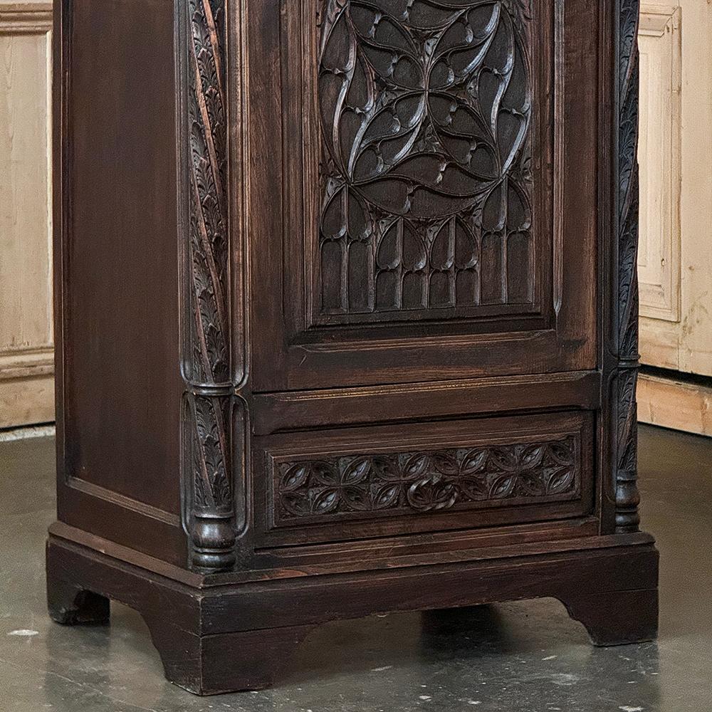 Steel 19th Century Gothic Bonnetiere ~ Petite Armoire