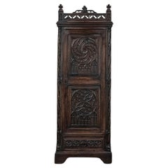 19th Century Gothic Bonnetiere ~ Petite Armoire