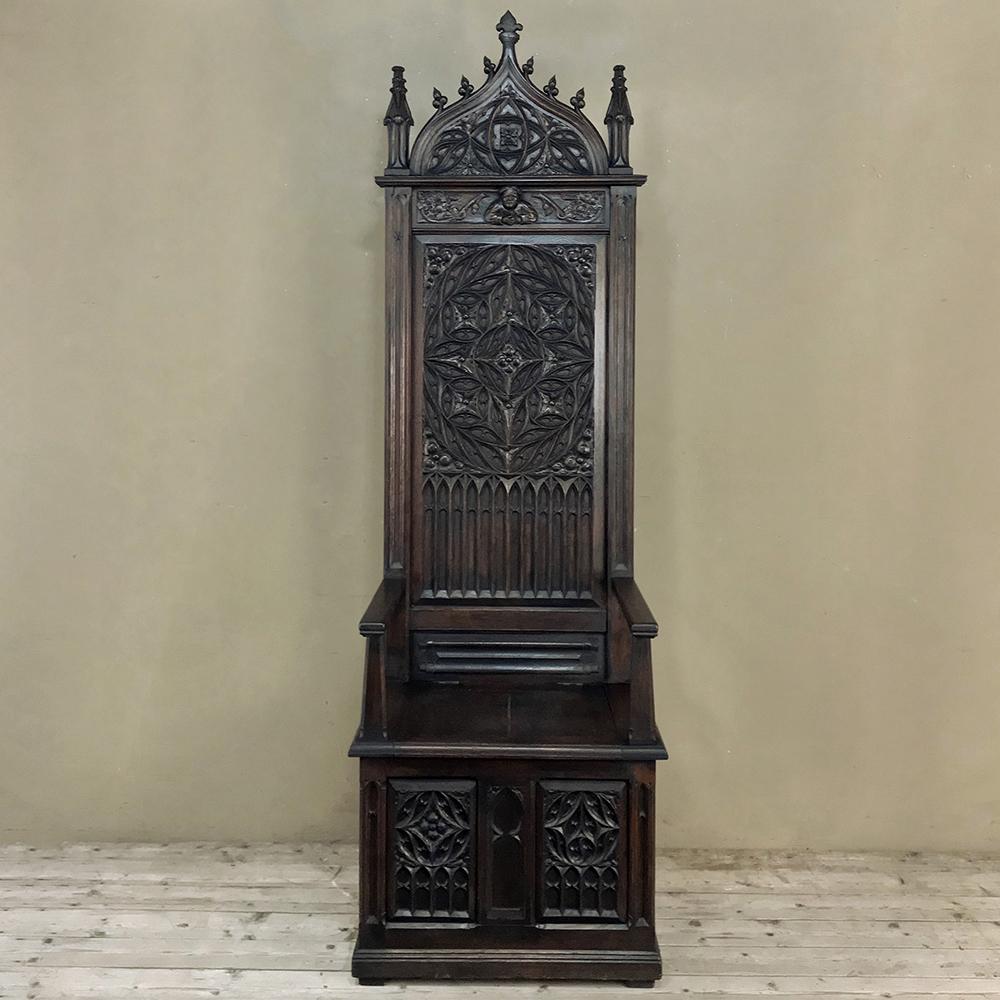 Dutch 19th Century Gothic Cathedral Chair