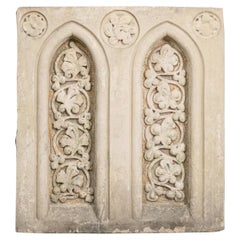 19th Century Gothic limestone tracery