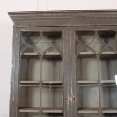 19th Century Gothic Painted Bookcase