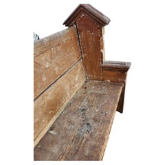 19th Century Gothic Pine Diminutive Church Pew