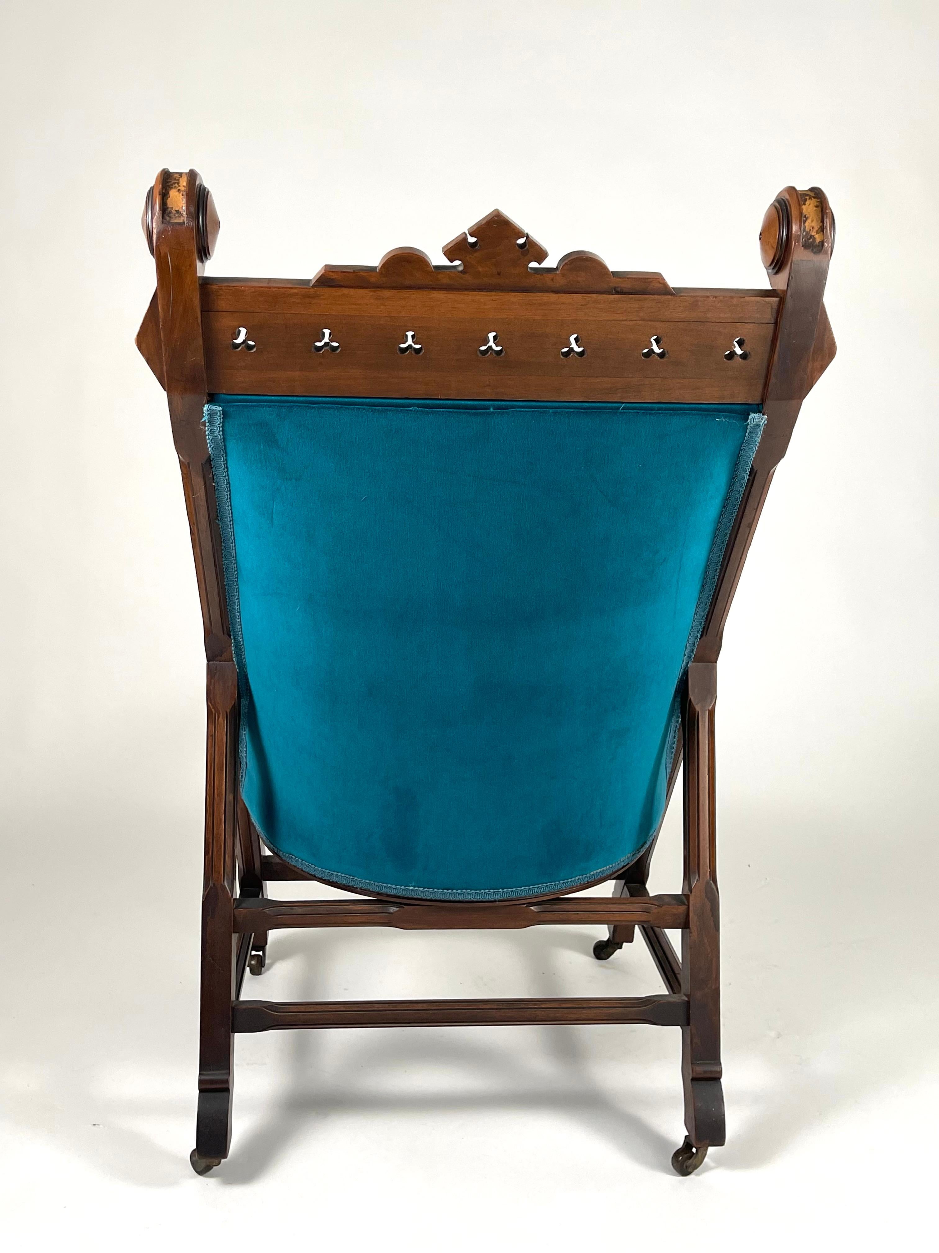 Gotischer Revival-Sessel aus dem 19. im Zustand „Gut“ im Angebot in Essex, MA