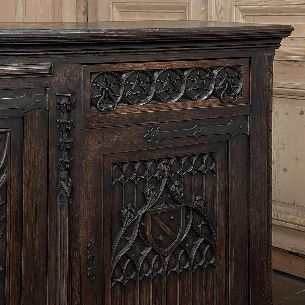 19th Century Gothic Revival Buffet, Credenza, Sideboard 4