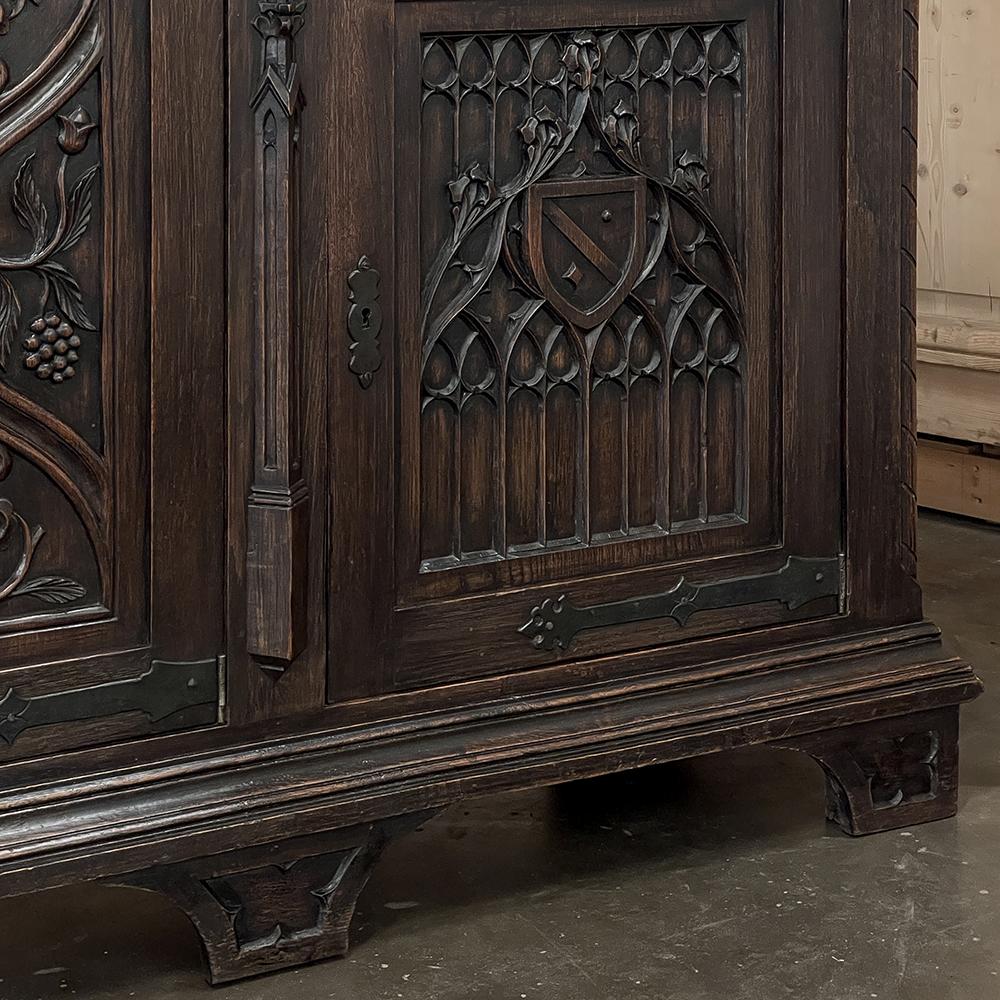 19th Century Gothic Revival Buffet, Credenza, Sideboard 5