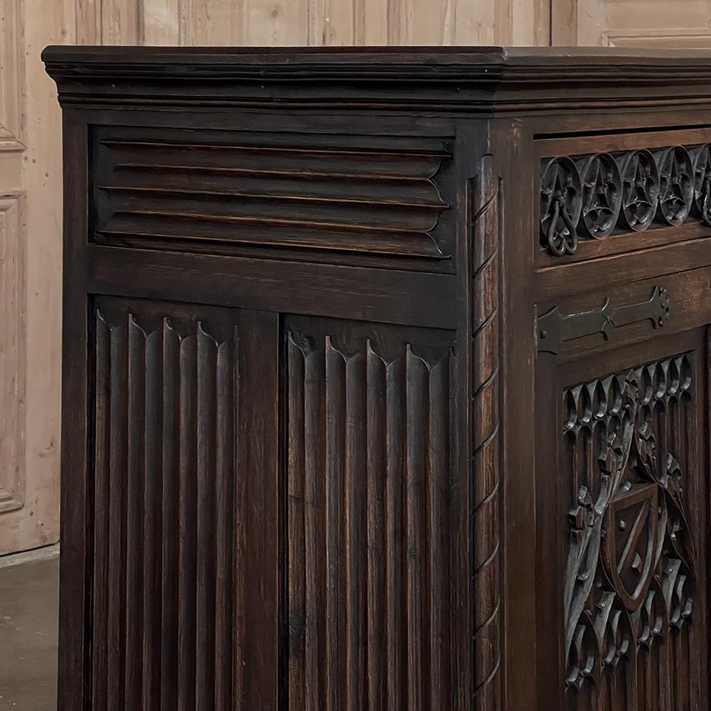 19th Century Gothic Revival Buffet, Credenza, Sideboard 7