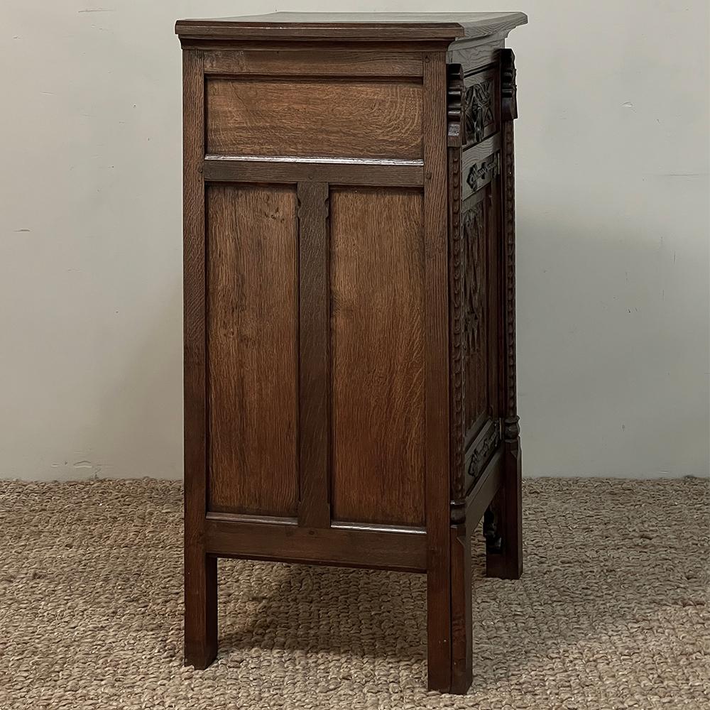 19th Century Gothic Revival Confiturier ~ Cabinet For Sale 6