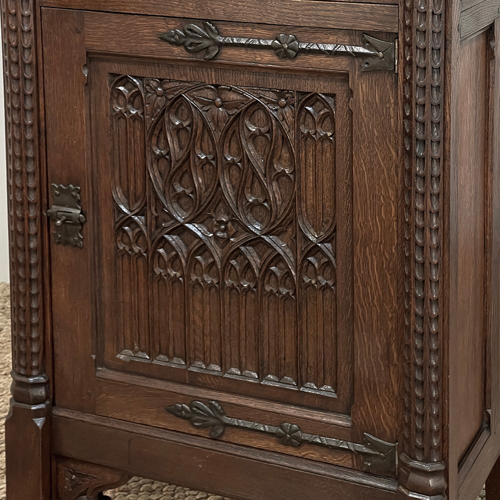 19th Century Gothic Revival Confiturier ~ Cabinet For Sale 9