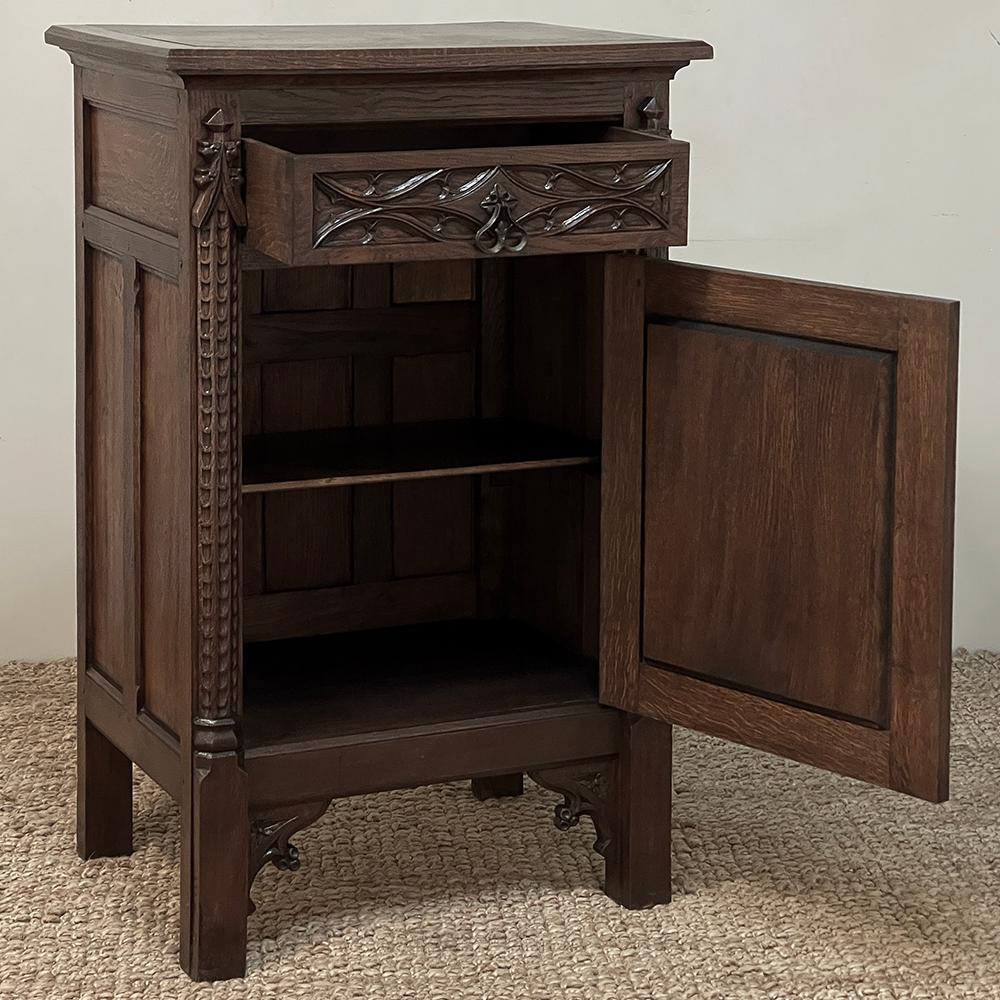 19th Century Gothic Revival Confiturier ~ Cabinet In Good Condition For Sale In Dallas, TX