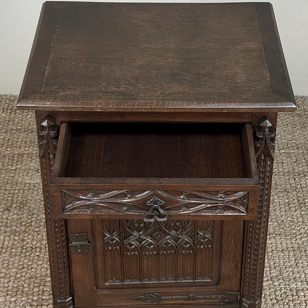 19th Century Gothic Revival Confiturier ~ Cabinet For Sale 1