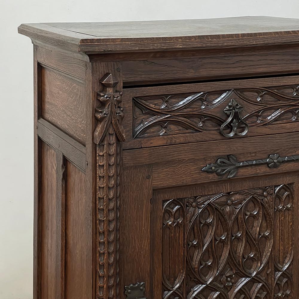 19th Century Gothic Revival Confiturier ~ Cabinet For Sale 2