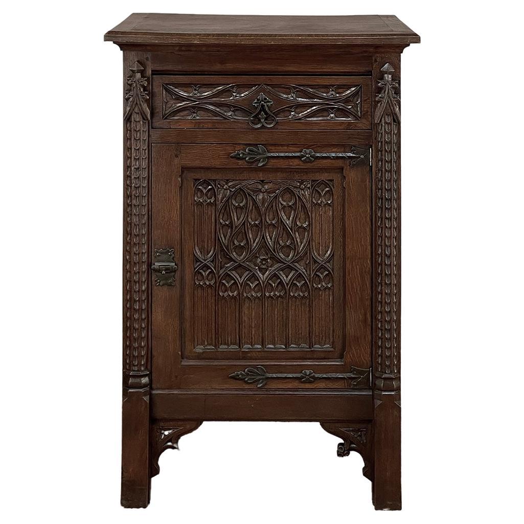 19th Century Gothic Revival Confiturier ~ Cabinet For Sale