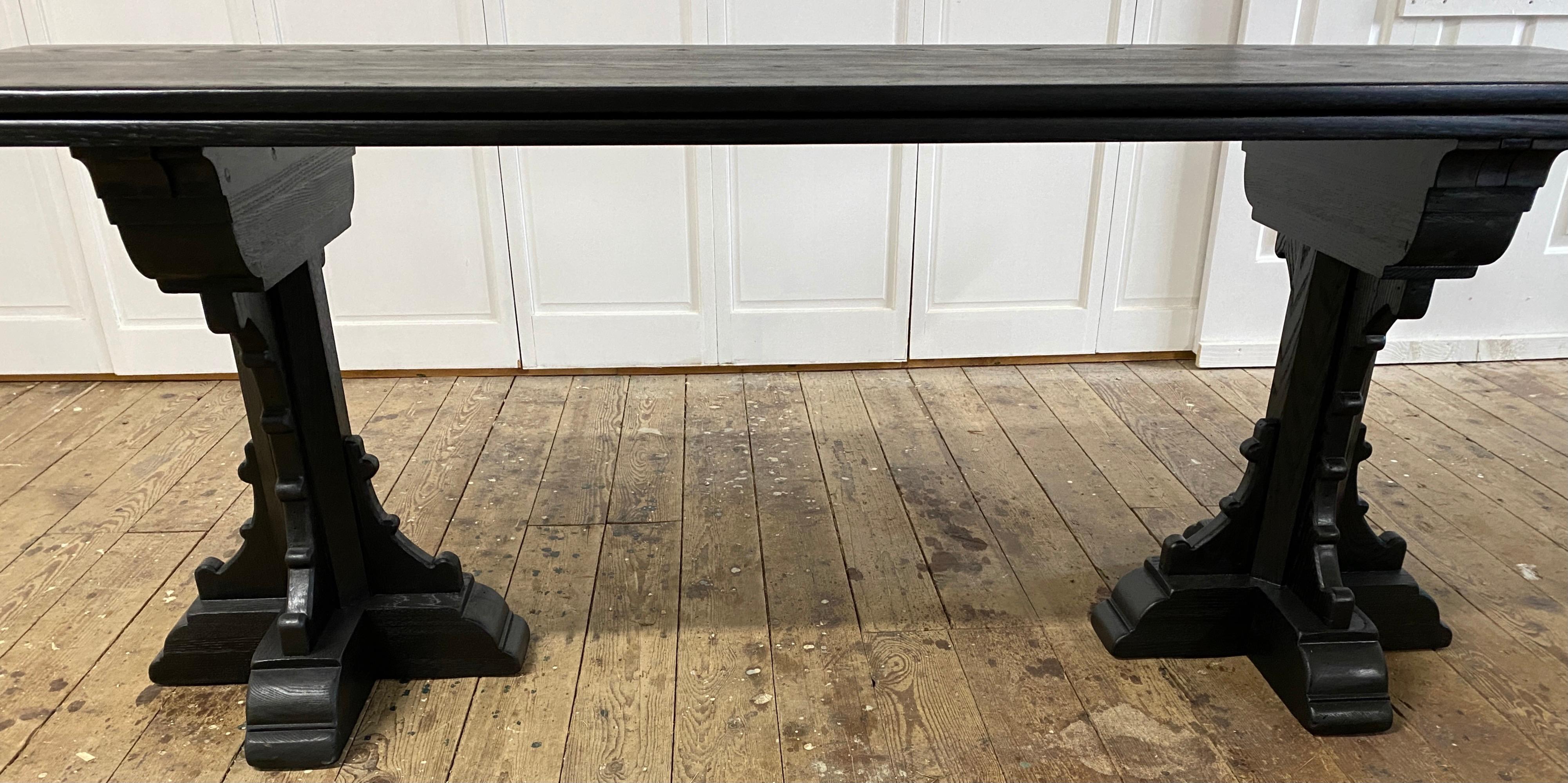 19th Century Gothic Revival Dining and Console Table For Sale 6