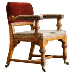 19th Century Gothic Revival Oak Armchair Attr Alfred Waterhouse