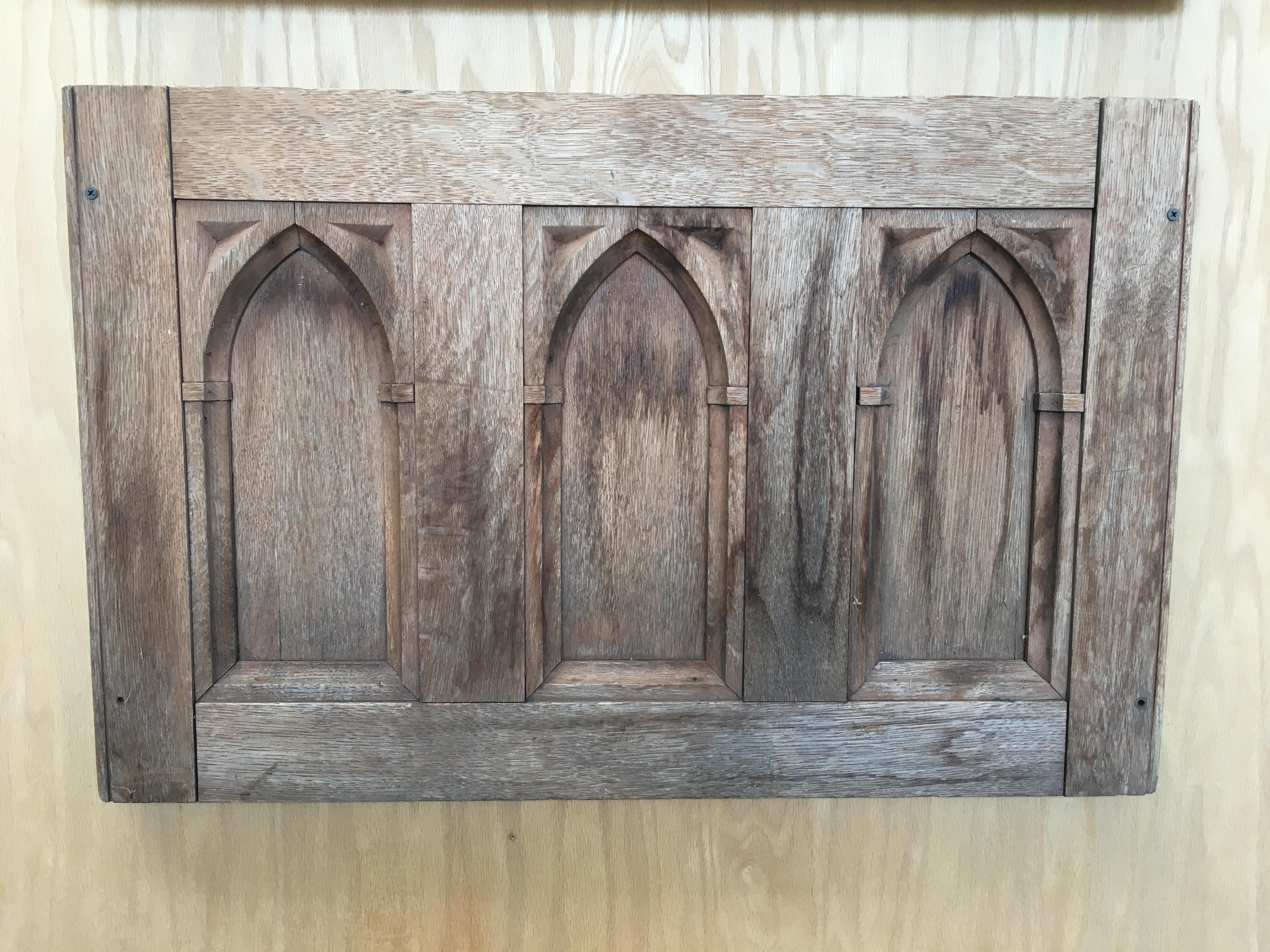 19th Century Gothic Revival Panels a Pair In Good Condition In Denton, TX