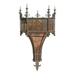 Aplique gótico del siglo XIX