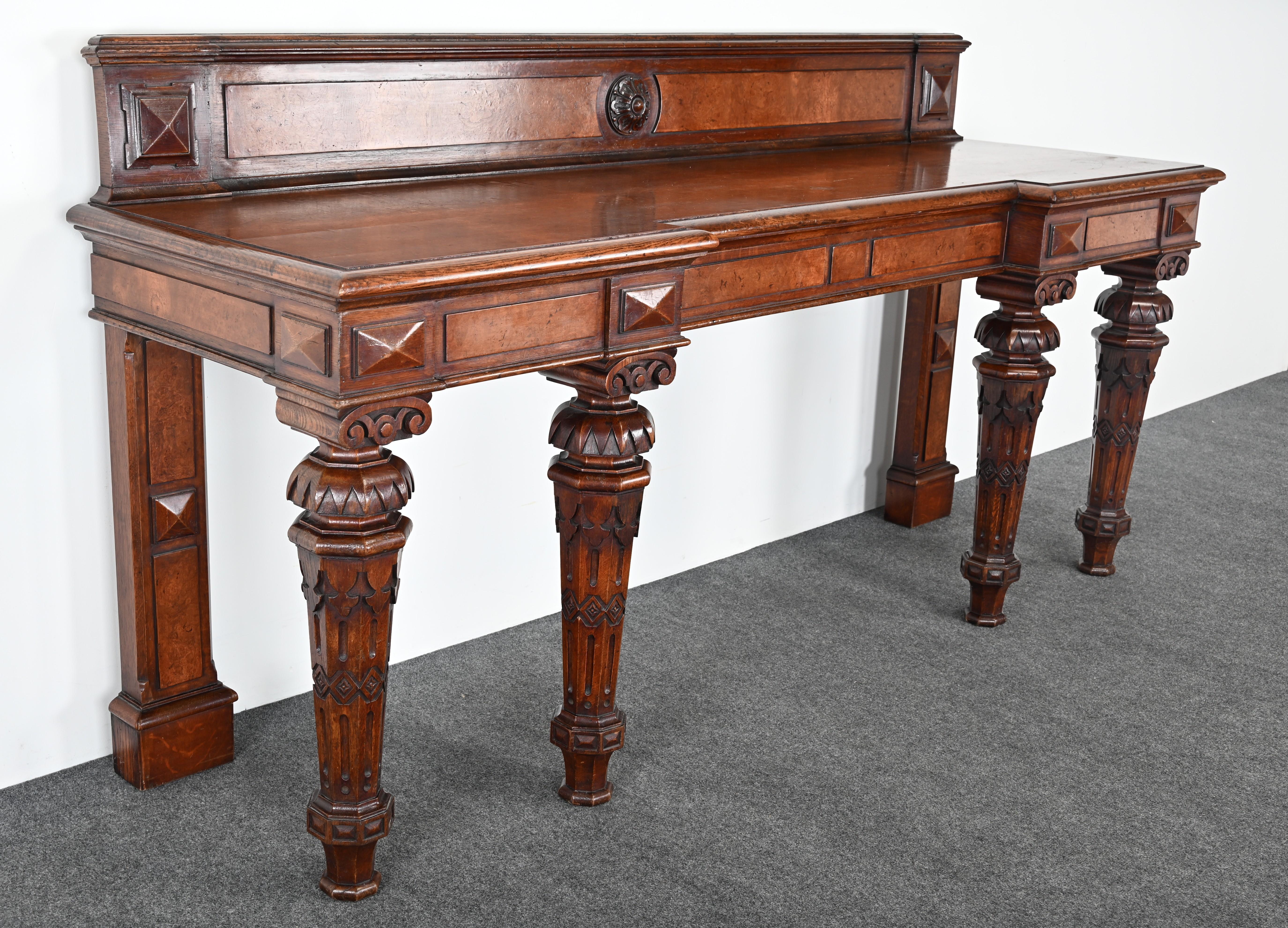 19th Century Gothic Sideboard or Huntboard For Sale 7