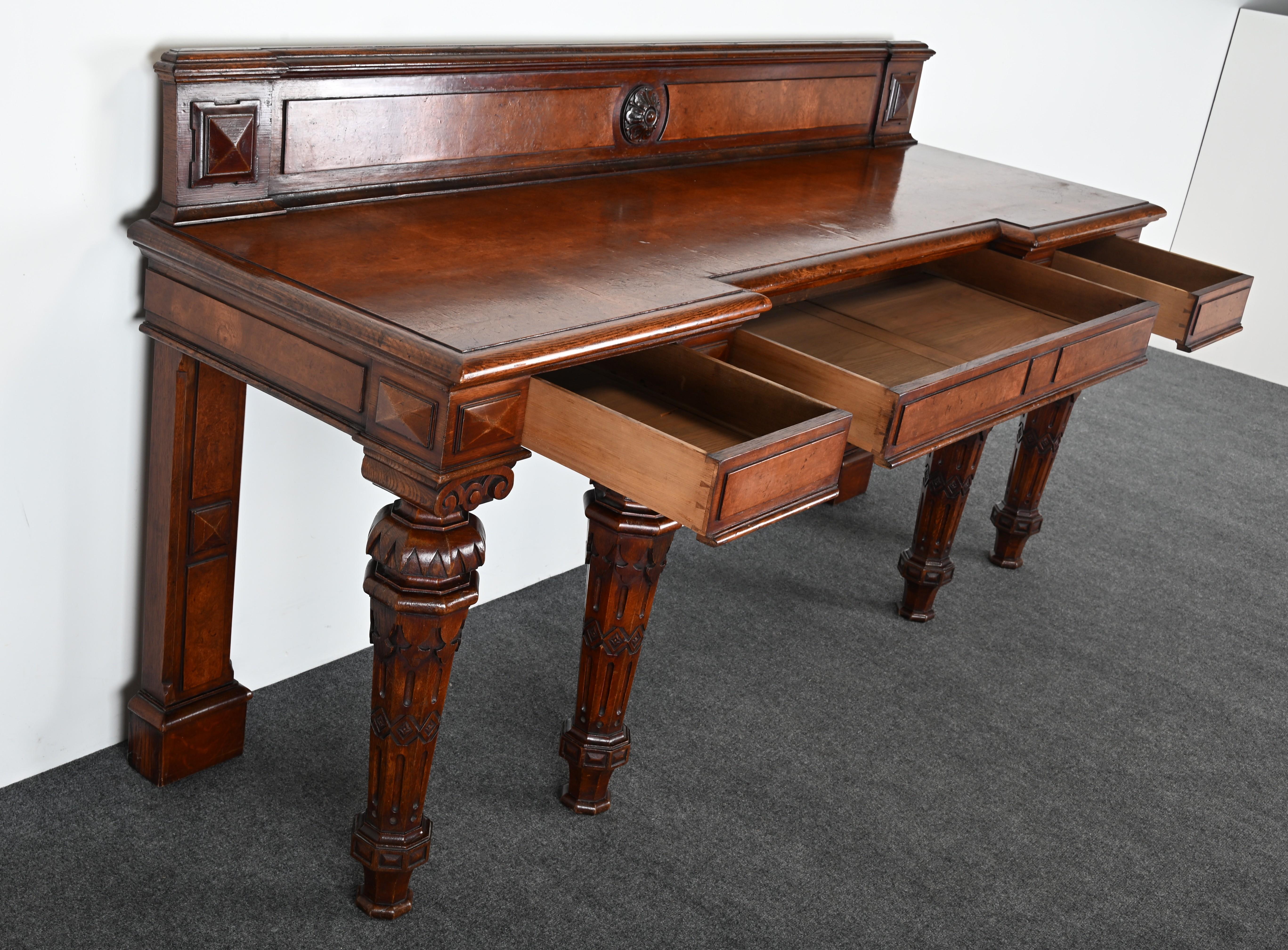 19th Century Gothic Sideboard or Huntboard For Sale 10