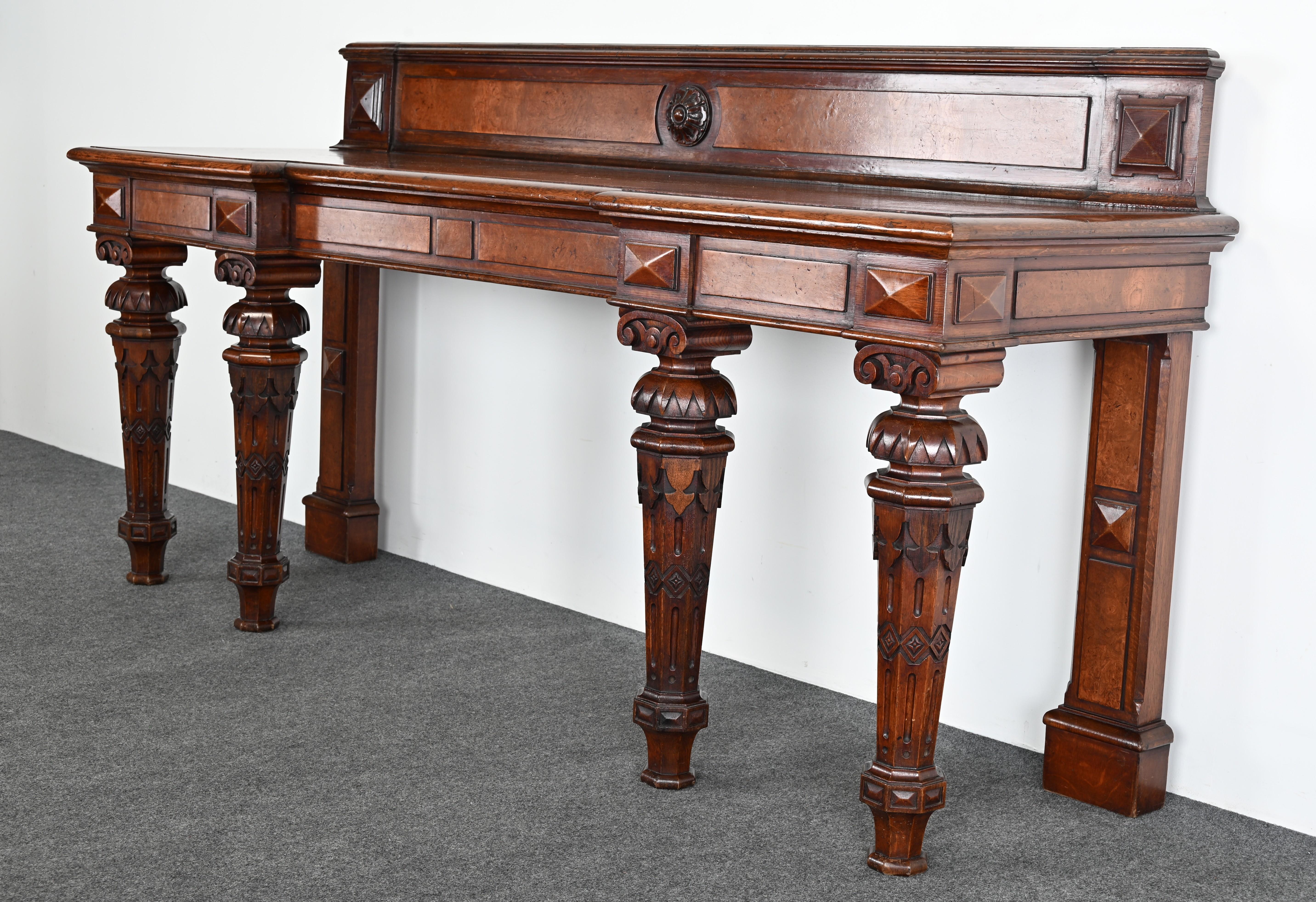 19th Century Gothic Sideboard or Huntboard For Sale 1